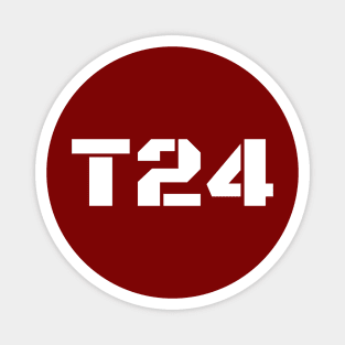 T24 Black Ops - White Text Magnet